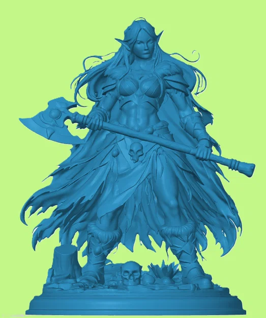 Mô hình Nữ Chiến Binh Elf Hoang Dã (Savage Elvish Warrior) cho Tabletop - Image 1