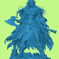 Mô hình Nữ Chiến Binh Elf Hoang Dã (Savage Elvish Warrior) cho Tabletop - Thumbnail 1