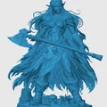 Mô hình Nữ Chiến Binh Elf Hoang Dã (Savage Elvish Warrior) cho Tabletop - Thumbnail 3
