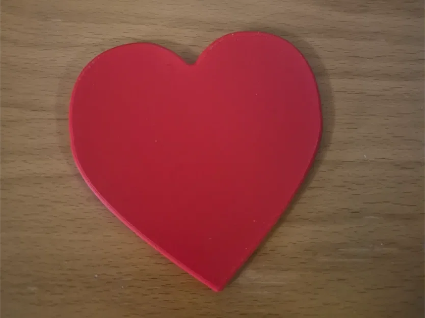 Miếng lót ly hình trái tim (Heart Coaster) - Tự in 3D cực xinh - Image 1