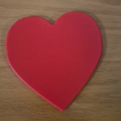 Miếng lót ly hình trái tim (Heart Coaster) - Tự in 3D cực xinh