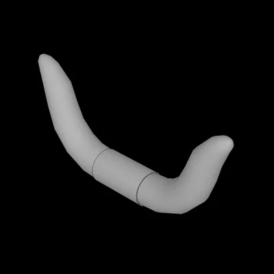 Mô hình sừng bò (Animal Cattlehorns) tương thích LEGO in 3D
