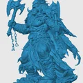Mô hình 3D Chiến binh Orc Cuồng nộ - Raging Orc Warrior cho Tabletop - Thumbnail 2
