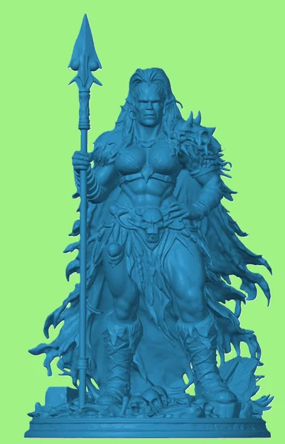 Mô hình tượng Nữ hoàng Orc (Orc Queen) cho game Tabletop D&D - Image 1