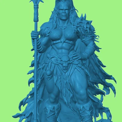 Mô hình tượng Nữ hoàng Orc (Orc Queen) cho game Tabletop D&D