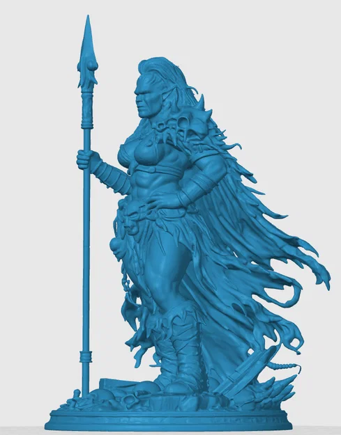 Mô hình tượng Nữ hoàng Orc (Orc Queen) cho game Tabletop D&D - Image 2