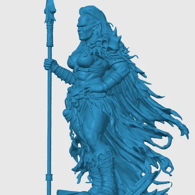 Mô hình tượng Nữ hoàng Orc (Orc Queen) cho game Tabletop D&D