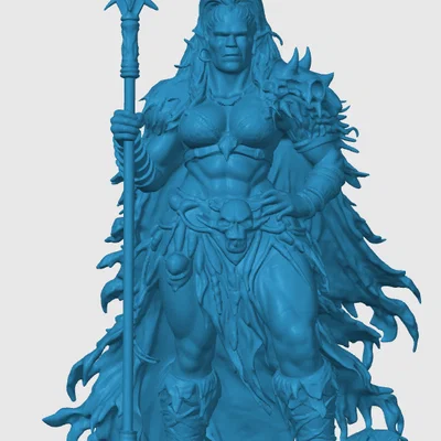 Mô hình tượng Nữ hoàng Orc (Orc Queen) cho game Tabletop D&D