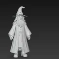 Mô hình 3D Ông lão phù thủy (Cartoon Wizard) - File in 3D dễ thương - Thumbnail 2
