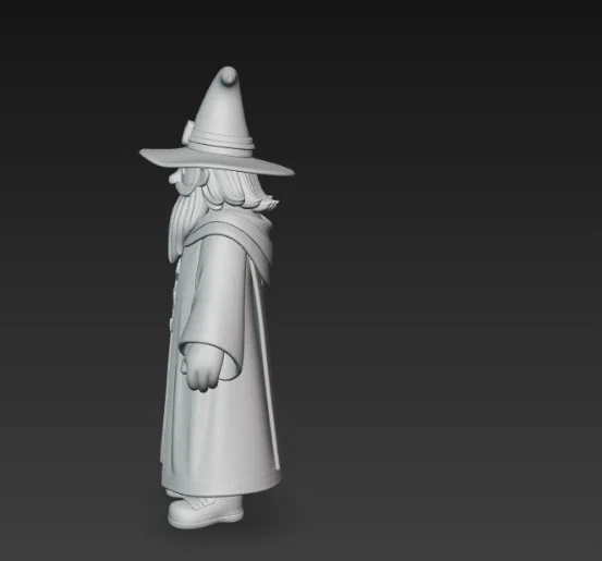 Mô hình 3D Ông lão phù thủy (Cartoon Wizard) - File in 3D dễ thương - Image 4