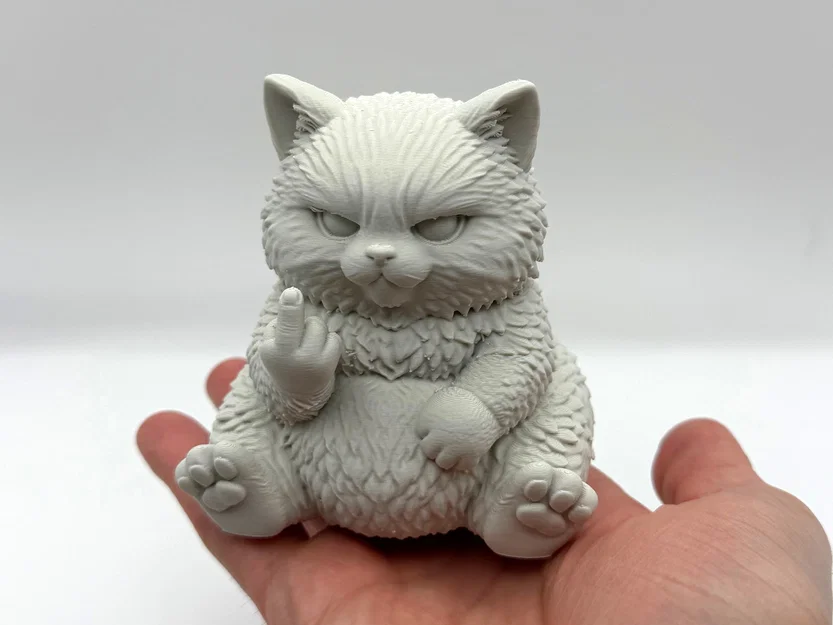 Chú Mèo Bông Quạu Quọ (Grumpy Fluff Kitten) - Đáng yêu đầy cá tính - Image 1