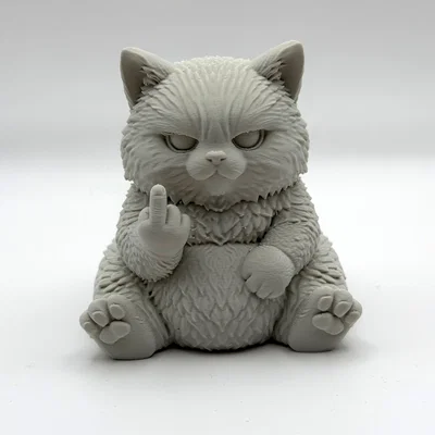 Chú Mèo Bông Quạu Quọ (Grumpy Fluff Kitten) - Đáng yêu đầy cá tính