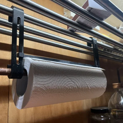 Giá treo khăn giấy 3D cho kệ bếp Ikea Grundtal