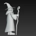 Mô hình phù thủy cầm quyền trượng (Wizard with staff) in 3D - Thumbnail 5