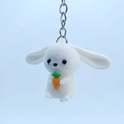 Móc khóa thỏ con dễ thương kèm nam châm
