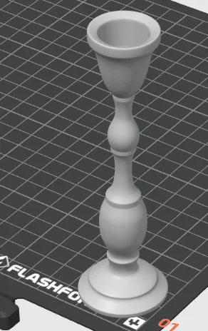 Mẫu Chân Đế Nến Cổ Điển Tinh Tế Trang Trí Nhà Cửa In 3D - Image 1