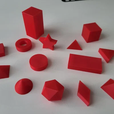 Mô hình in 3D các khối hình học cơ bản