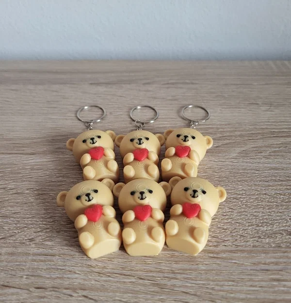 Móc khóa gấu nhỏ dễ thương có tích hợp nam châm - Image 4