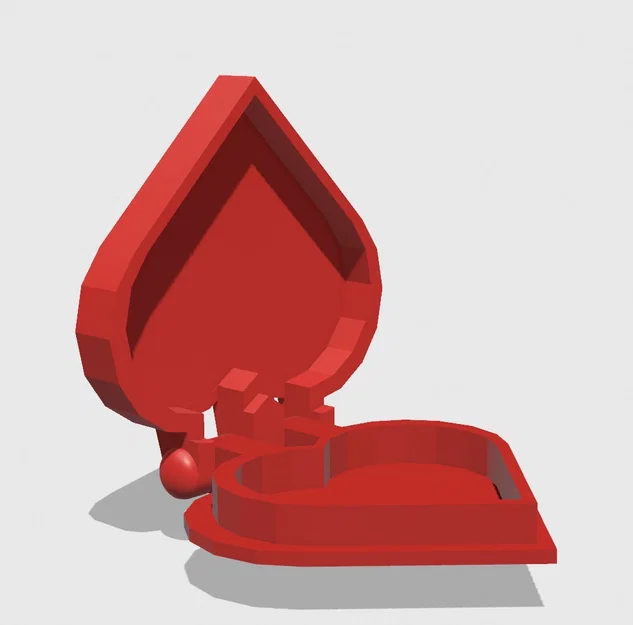 Mẫu in 3D hộp đựng hình trái tim dễ thương - Heart case - Image 1