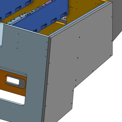 Thanh ray Pedestal Airbus A320 cho thiết kế của Sim Guy