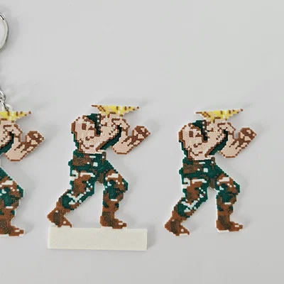 Guile SF2 - Phiên bản Cổ điển (Diorama & Móc khóa)