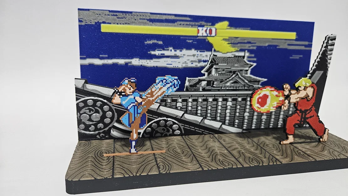 Chun-Li SF2 - Phiên bản cổ điển (Diorama & Móc khóa) - Image 1