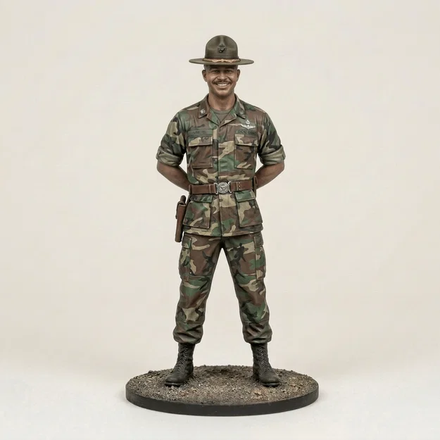 Mô hình 3D Major Payne 1995 - Tượng nhân vật điện ảnh cổ điển - Image 1