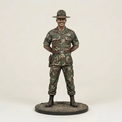 Mô hình 3D Major Payne 1995 - Tượng nhân vật điện ảnh cổ điển