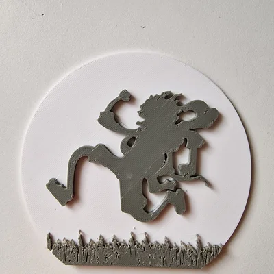 Tranh treo tường 3D Luffy Gear 5 - Decor One Piece độc đáo