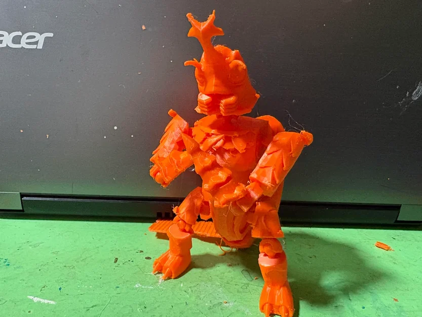 Mô hình 3D nhân vật Megalon (Godzilla) linh hoạt dễ in - Image 1