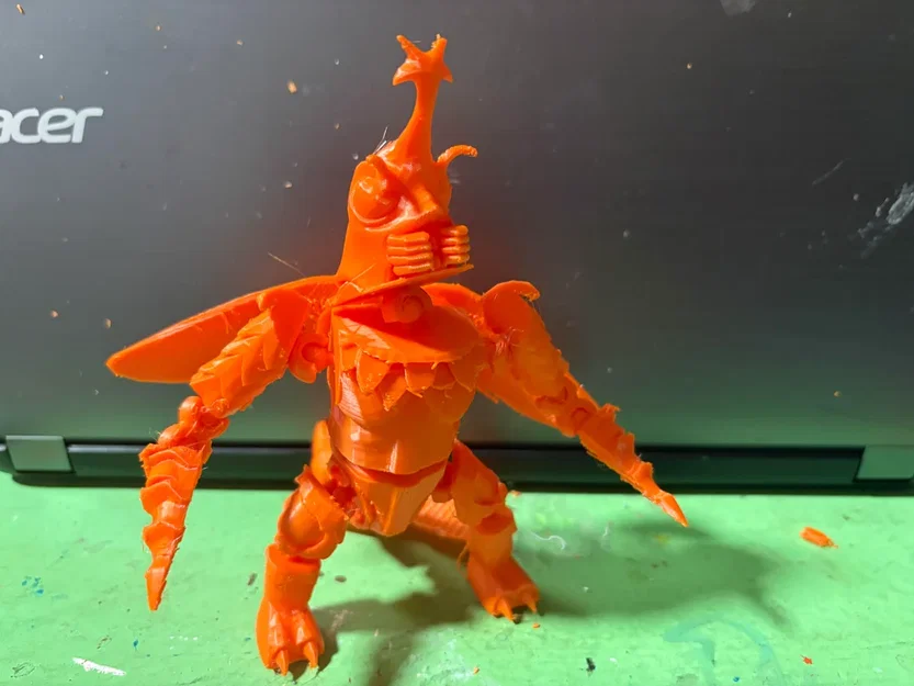 Mô hình 3D nhân vật Megalon (Godzilla) linh hoạt dễ in - Image 3