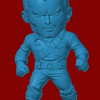 Mô hình Duke G.I. Joe phong cách Chibi đáng yêu cho máy in 3D