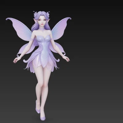 Mô hình Nàng tiên (Fairy) Anime xinh đẹp in 3D