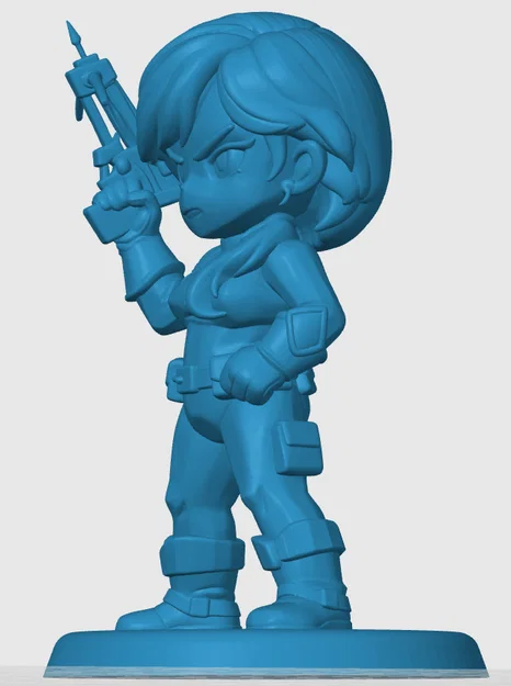 Mô hình 3D Scarlett phong cách Chibi siêu dễ thương cho bàn làm việc - Image 2