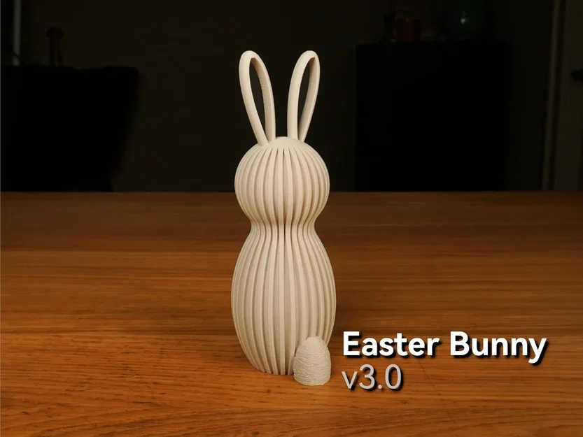 Mô hình chú thỏ Phục Sinh phong cách hiện đại cho in 3D - Image 1