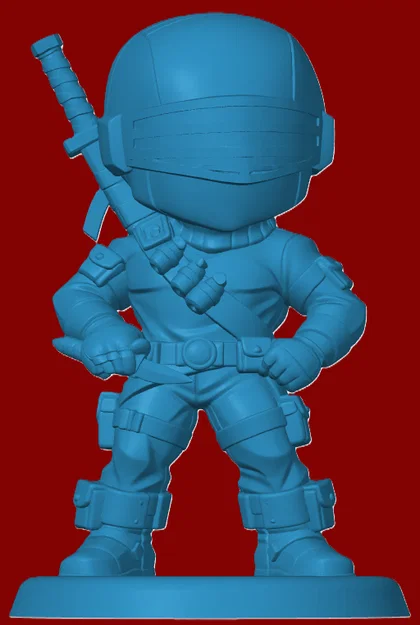 Mô hình Snake Eyes G.I. Joe phiên bản Chibi in 3D độc đáo - Image 1