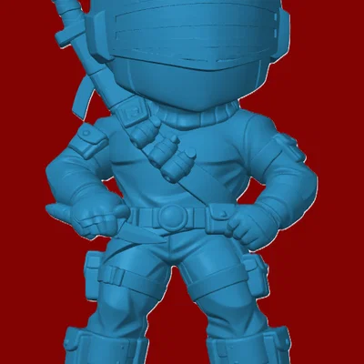 Mô hình Snake Eyes G.I. Joe phiên bản Chibi in 3D độc đáo