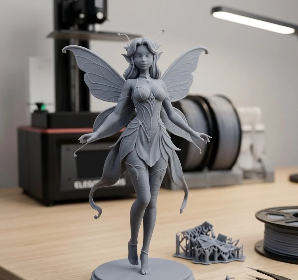Mô hình Nàng Tiên Nhỏ (Cute Fairy) - Tượng 3D phong cách An… 1