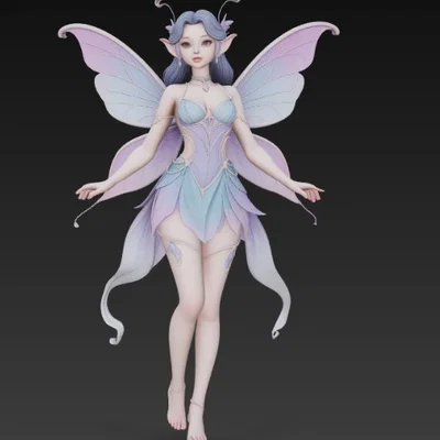 Mô hình Nàng Tiên Nhỏ (Cute Fairy) - Tượng 3D phong cách Anime tuyệt đẹp