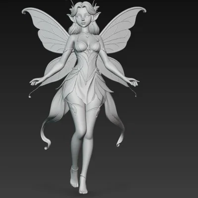 Mô hình Nàng Tiên Nhỏ (Cute Fairy) - Tượng 3D phong cách Anime tuyệt đẹp