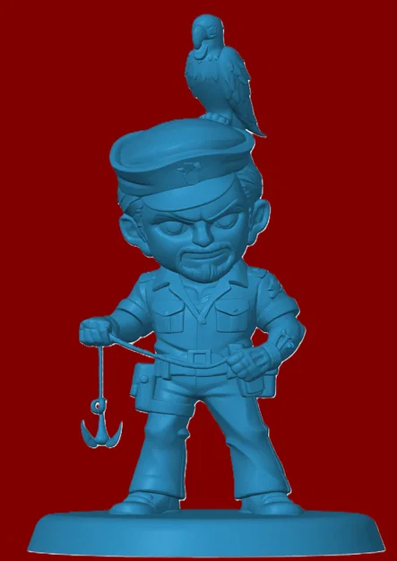 Mô hình 3D nhân vật Beachead G.I. Joe phong cách Chibi đáng yêu - Image 1