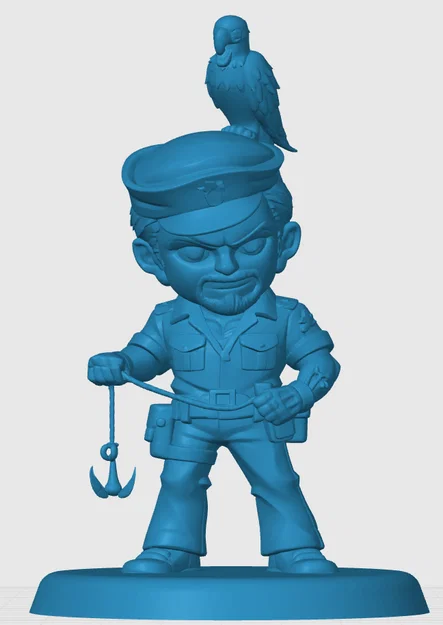 Mô hình 3D nhân vật Beachead G.I. Joe phong cách Chibi đáng yêu - Image 3