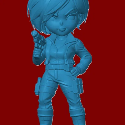 Mô hình nhân vật Cover Girl (G.I. Joe) phong cách Chibi đáng yêu