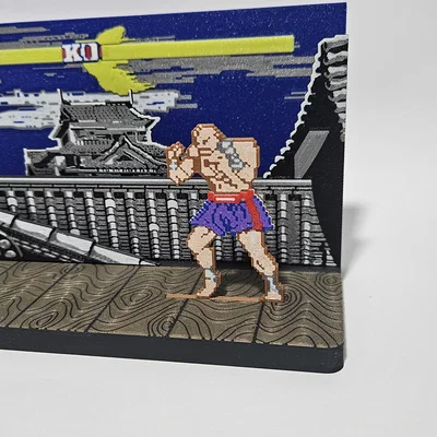 Sagat SF2 - Phiên bản Cổ điển (Diorama & Móc khóa)