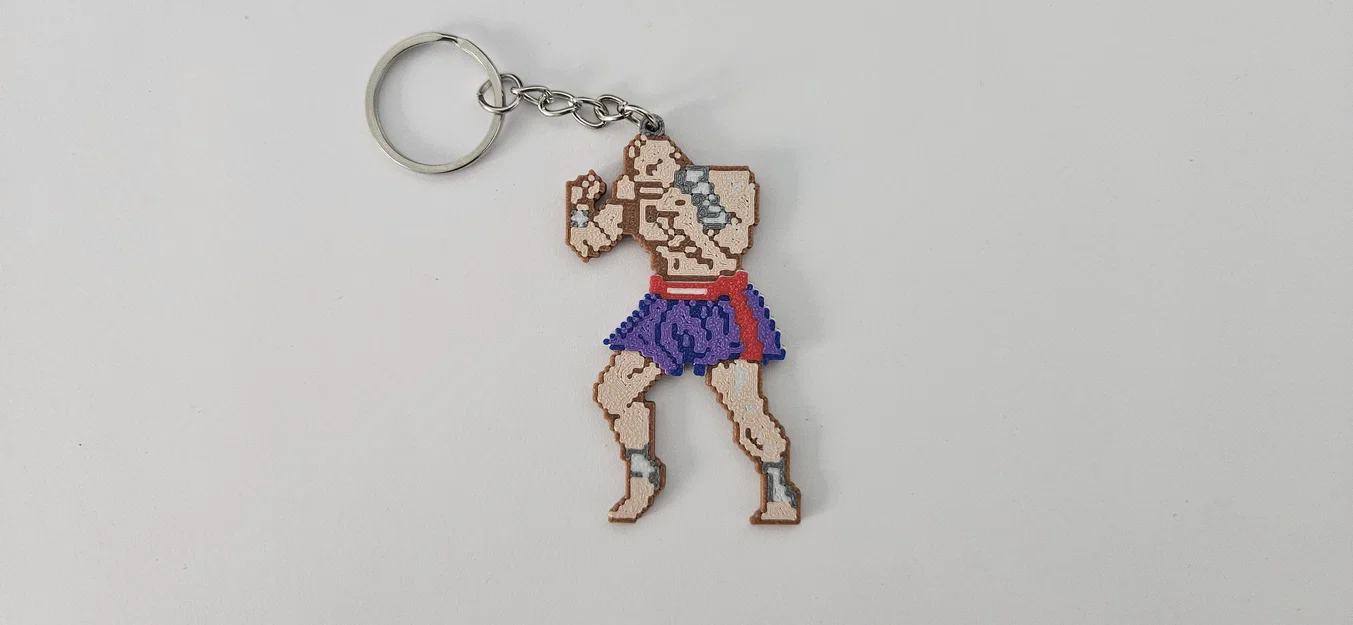 Sagat SF2 - Phiên bản Cổ điển (Diorama & Móc khóa) - Image 3