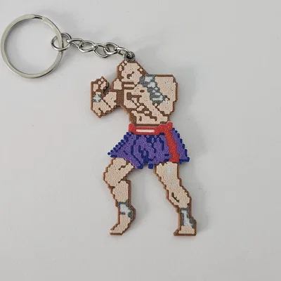 Sagat SF2 - Phiên bản Cổ điển (Diorama & Móc khóa)