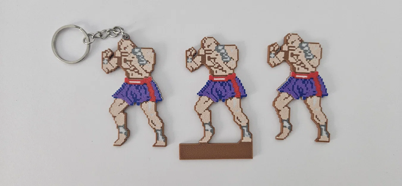 Sagat SF2 - Phiên bản Cổ điển (Diorama & Móc khóa) - Image 4