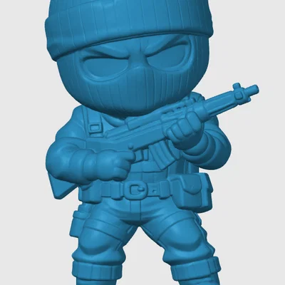 Mô hình nhân vật Stalker phong cách Chibi cho tín đồ G.I. Joe