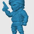 Mô hình nhân vật Hawk phong cách Chibi cho tín đồ G.I. Joe - Thumbnail 2