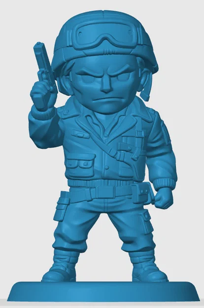 Mô hình nhân vật Hawk phong cách Chibi cho tín đồ G.I. Joe - Image 3